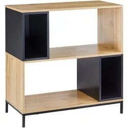 Regal Megy Eichefarben/Schwarz MDF