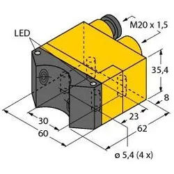 Turck Sensor NI4-DSU35TC-2AP4X2