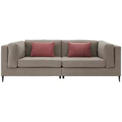 3-Sitzer-Sofa Roma Braun/Grau Cord