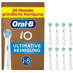 Oral-B Aufsteckbürsten iO Ultimative Reinigung, Original Aufsteckbürsten für elektrische Oral-B iO Zahnbürsten weiß