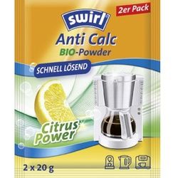 Swirl® Anti Calc Bio Pulver, Stark gegen Kalk – Sanft zum Gerät, 1 Doppelbeutel (2 x 20 g)