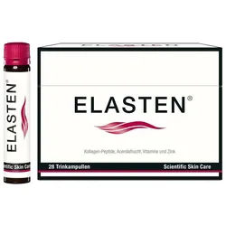 Elasten® Kollagen Trinkampullen für schöne Haut – das studiengeprüfte Original, mit Acerola, Vitamin C, Zink, Biotin