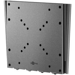 Goobay TV-Wandhalterung Caravan FIXED (M), schwarz - Halterung für Fernseher von 23 bis 42 Zoll (58 – 107 cm), max. 30 kg, ultraflaches Design mit nur 18 mm Wandabstand