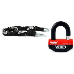 Anti-Diebstahl-Kit - MiniMax+ Scheibenschloss Ø16mm + Kette Ø13mm / 1,1m