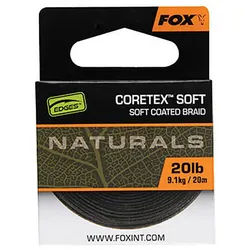 FOX International Vorfachschnur Fox Edges Natural Coretex Soft Vorfachschnur 20m, 20 m Länge, (1-St)