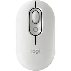 LOGITECH POPMWS - Maus (Mouse), Bluetooth, POP Mouse, weiß