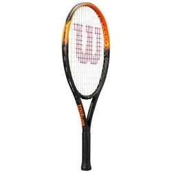 Wilson Kinder-Tennisschläger Burn Spin JR 24in (8-10 Jahre) 2025 schwarz/orange - besaitet