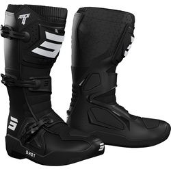 Shot Race 4 Motocross Stiefel, schwarz-weiss, Größe 39