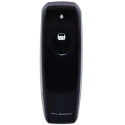 P+L Systems Washroom Duftspender LED, automatisch, Ideal für stark frequentierte Bereiche, verschließbar, 3 Zeitintervalle einstellbar, schwarz