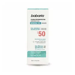 babaria Sonnenschutzcreme Sun Mineral Fotoprotector Facial Fluid Spf50 50ml