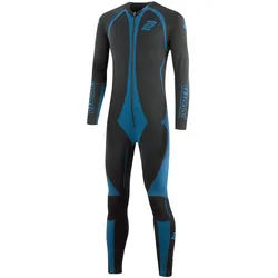 Bogotto Ripped-L Sommer Unteranzug 1-Teiler Funktionskombi, schwarz-blau, Größe L XL für Männer