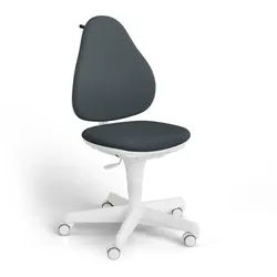 Paidi Jugenddrehstuhl , Grau, Weiß , Textil , Drehkreuz , 58x97x54 cm , Blauer Engel, Goldenes M, Oeko-Tex® Standard 100 , Stoffauswahl, Sitzfläche 360° drehbar, mit Griff , Babymöbel & Kindermöbel, Kinderzimmer & Jugendzimmer, Kinderdrehstühle & Jugenddrehstühle