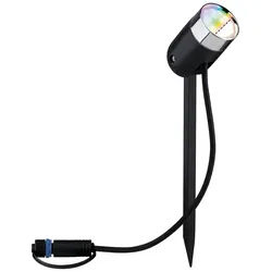 Paulmann Plug & Shine LED Gartenstrahler Smart Home Zigbee 3.0 Pike Einzelspot IP65 RGBW+ 4,5W Anthrazit 94283