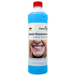 PandaCleaner Dental Konzentrat Ultraschallreiniger - Für Gebisse & Prothesen Reinigungskonzentrat (1-St. 1000ml Reinigungsflüssigkeit) blau