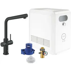 GROHE Blue Professional L-Auslauf Set, Küchenarmaturen, velvet black