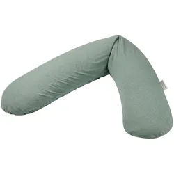 Trendline Stillkissen , Grau, Grün , Textil , ca. 42 l , Füllung: Polystyrol, feine Perlen , 190 cm , Oeko-Tex® Standard 100 , Bezug abnehmbar, Bezug waschbar, schadstoffgeprüft , Füttern, Stillen, Stillkissen