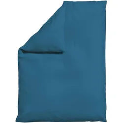 Schlafgut Bettdeckenbezug , Blau , Textil , Uni , 155x220 cm , Textiles Vertrauen - Oeko-Tex®, AZO-frei, Bsci, Oeko-Tex® Standard 100 , pflegeleicht, atmungsaktiv, bügelleicht, schadstoffgeprüft, weiche und anschmiegsame Oberfläche, dicht gewebtes Garn , Heimtextilien, Bettwäsche & Leintücher, Bettwäsche, Satin-Bettwäsche