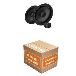 JUST SOUND best choice for caraudio Lautsprecher Einbauset Harman Kardon FLOW 601CFS Mercedes Vaneo W414 Auto-Lautsprecher (120 W) schwarz
