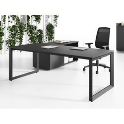Büro Schreibtisch Kufen 90 cm tief Lewo 5