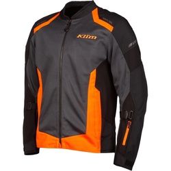 Klim Induction Motorrad Textiljacke, schwarz-grau-orange, Größe XL für Männer