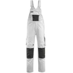 Mascot Augsburg Latzhose Größe 90C56, weiss/dunkelanthrazit