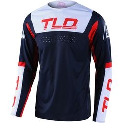 Troy Lee Designs SE Pro Fractura Motocross Jersey, rot-blau, Größe XL