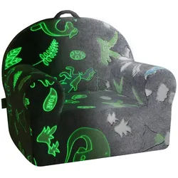 VEVOR Kindersofa Kleinkinderstuhl leuchtet im Dunkeln, weiches und bequemes Kleinkindersofa, Couch plüschiger kuscheliger Lesestuhl für Kinder, kleiner Armlehnenstuhl Spielzimmermöbel Geschenke