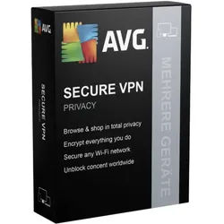 AVG Secure VPN 2026 | PC/Mac/Mobilgeräte | 10 Geräte / 1 Jahr
