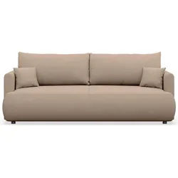 Selsey 3-Sitzer Sofa Ovo Mini Beige Chenille Easy-Clean , Textil , Rechteckig , 226x90x97 cm , Babymöbel & Kindermöbel, Kinderzimmer & Jugendzimmer, Schlafsofas