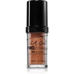 L.A. Girl Cosmetics PRO. Coverage Ausstrahlendes flüssiges Make Up Farbton Sand 28 ml