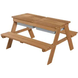 Roba Kinder-Gartenset , Teakfarben , Holz , 89x50x85.5 cm , Gartenmöbel, Kinder-Gartenmöbel