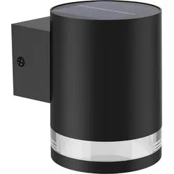 Philips LED Solarleuchte Outdoor Fyce 1.5W, 2700 Kelvin, schwarz, Abschaltautomatik, Tageslichtsensor, LED fest integriert, Warmweiß schwarz