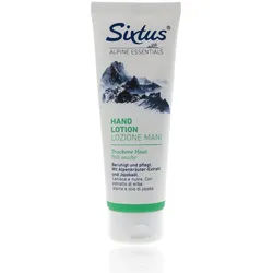 Sixtus Handcreme Sixtus Hand Lotion mit Allantoin & Jojobaöl für trockene Hände 75ml erhöht spürbar die Elastizität & Geschmeidigkeit, 1-tlg., unterstützt die Regeneration der Hautbarriere