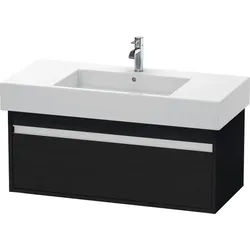 Duravit Ketho Waschtischunterbau wandhängend Eiche Schwarz Matt 1000x455x410 mm - KT669101616 KT669101616