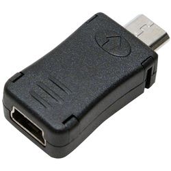 LogiLink Adapter Mini USB Buchse auf Micro USB Stecker 1 Stück