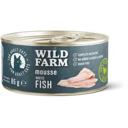 WILD FARM Mousse White Fish 80g - getreidefreie Mousse für Katzen