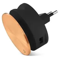 AERO MINI Luxury Editon - Dual USB roll charger with iPhone stand and cable roller - Copper