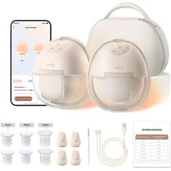 eufy Security Elektrische Milchpumpe Tragbare Milchpumpe mit Wärmefunktion