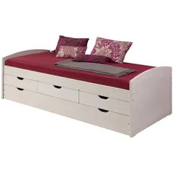 Idimex Kojenbett Julia 90X200 Cm , Weiß , Holz , Kiefer , Mode , 98x63x205 cm , FSC Mix , Kinder- & Jugendzimmer, Kindermöbel, Kinderbetten, Kindereinzelbetten