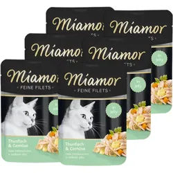 Miamor Feine Filets - Katzennassfutter Thunfischfilets mit Gemüse 6x100g
