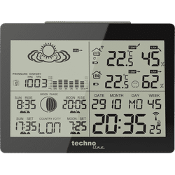 WS 6760 - moderne Wetterstation in schwarzer Hochglanz-Optik