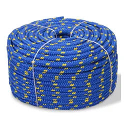 vidaXL Seil Bootsseil Polypropylen 6 mm 100 m Blau (1-tlg) blau