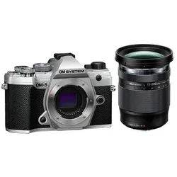 OM SYSTEM OM-5 + M.Zuiko ED 12-200mm f/3,5-6,3 silber - schwarz
