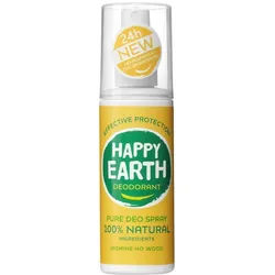 Happy Earth 100% natürliches Deodorant Spray Jasmin & Ho Wood