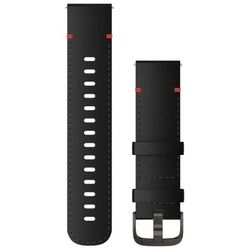 Schnellwechsel-Armbänder (22 mm) Schwarz/mit Naht Schnalle in Schiefergrau
