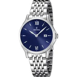 Festina Quarz Damen Klassik F16748/3 - blau,silber - 30.6mm