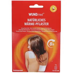 WUNDmed® Natürliches Wärme-Pflaster 13 cm x 9,5 Pflaster 1 St weiss 1 St Pflaster