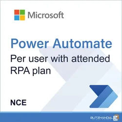 Power Automate per user with attended RPA plan (NCE)