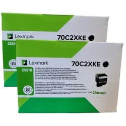 Lexmark 702XKE Corp Toner Black 8K 2 Pack