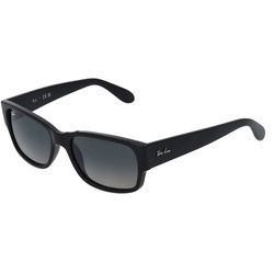 Ray-Ban RB4388 Unisex-Sonnenbrille Vollrand Eckig Propionat-Gestell, Schwarz